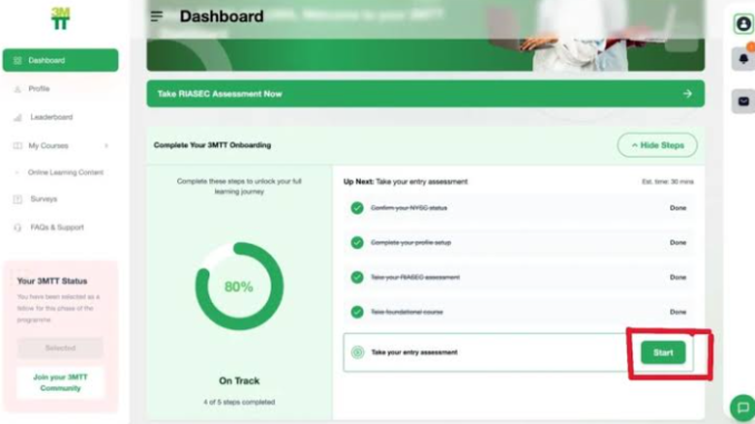 3MTT NextGen Entry Assessment 2026