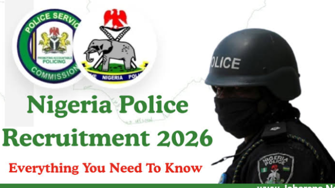 Nigeria Police Recruitment 2026