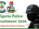 Nigeria Police Recruitment 2026